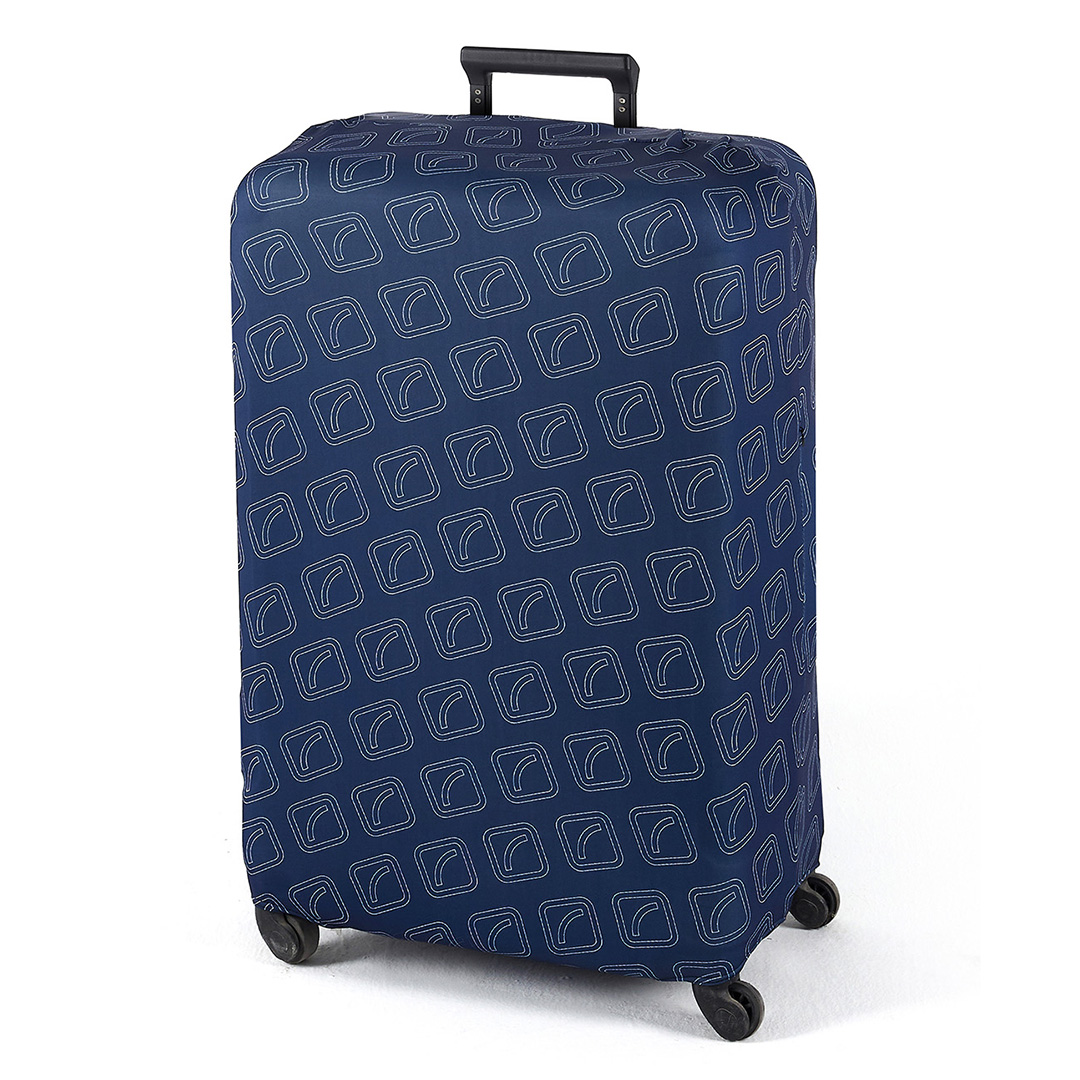 Cubre valija grande 28″ a 30″ azul marino estampada