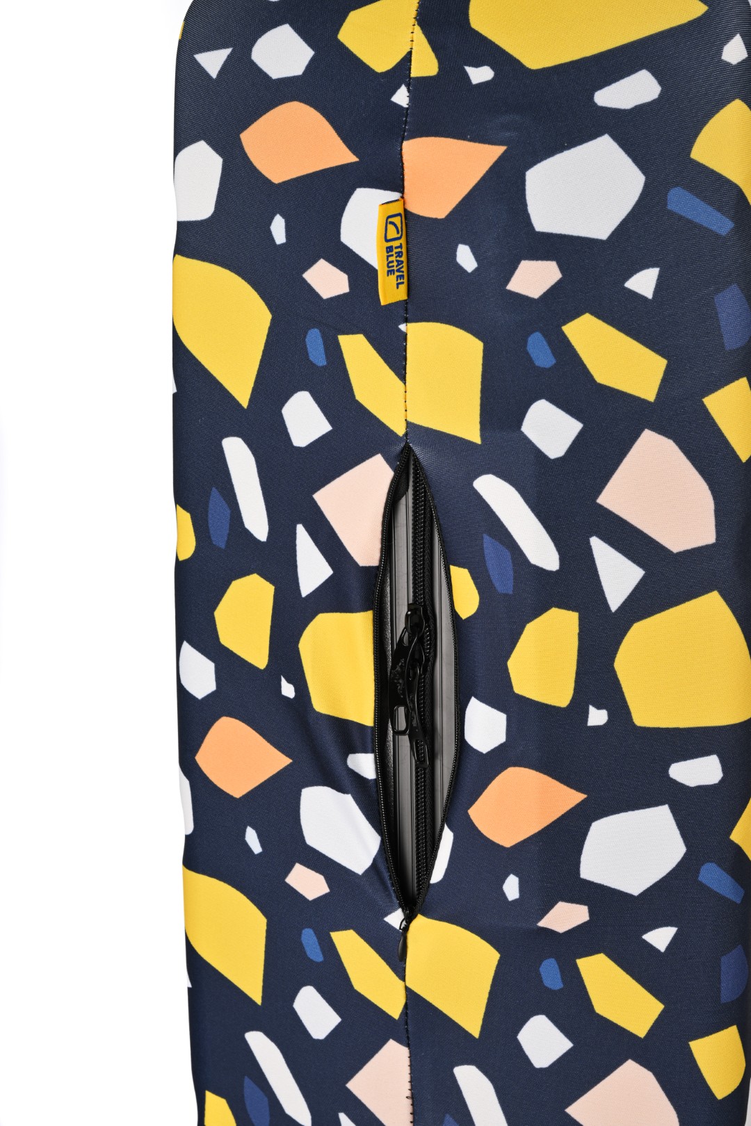 Cubre valija grande 28″ a 30″ azul con estampado amarillo 10 Cubre valija grande 28″ a 30″ azul con estampado amarillo - Imagen 10