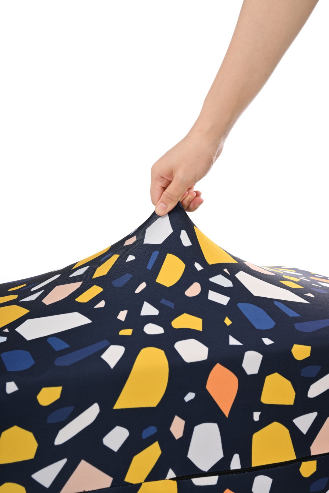 Cubre valija grande 28″ a 30″ azul con estampado amarillo 9 Cubre valija grande 28″ a 30″ azul con estampado amarillo - Imagen 9