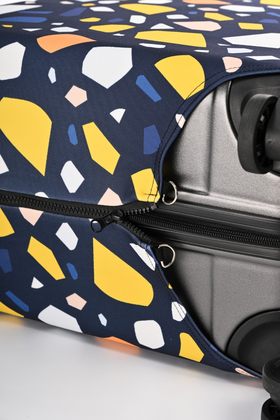 Cubre valija grande 28″ a 30″ azul con estampado amarillo 8 Cubre valija grande 28″ a 30″ azul con estampado amarillo - Imagen 8