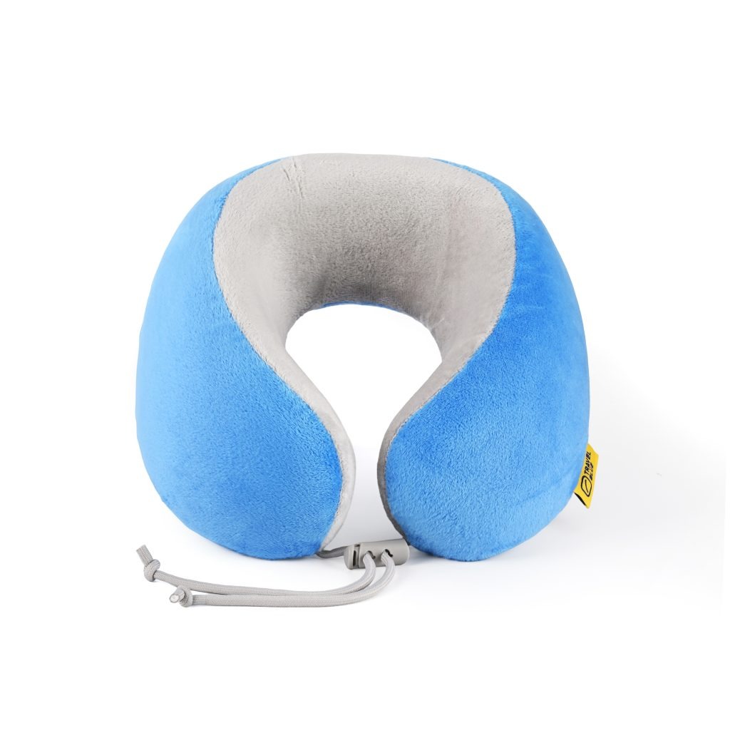 Almohada de viaje inteligente de material reciclado