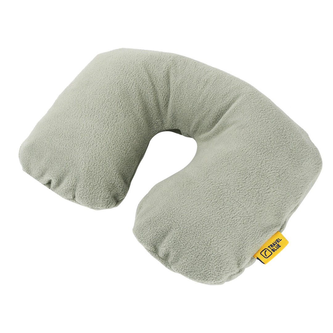 Almohada de viaje inflable con funda de polar 2 Almohada de viaje inflable con funda de polar - Imagen 2