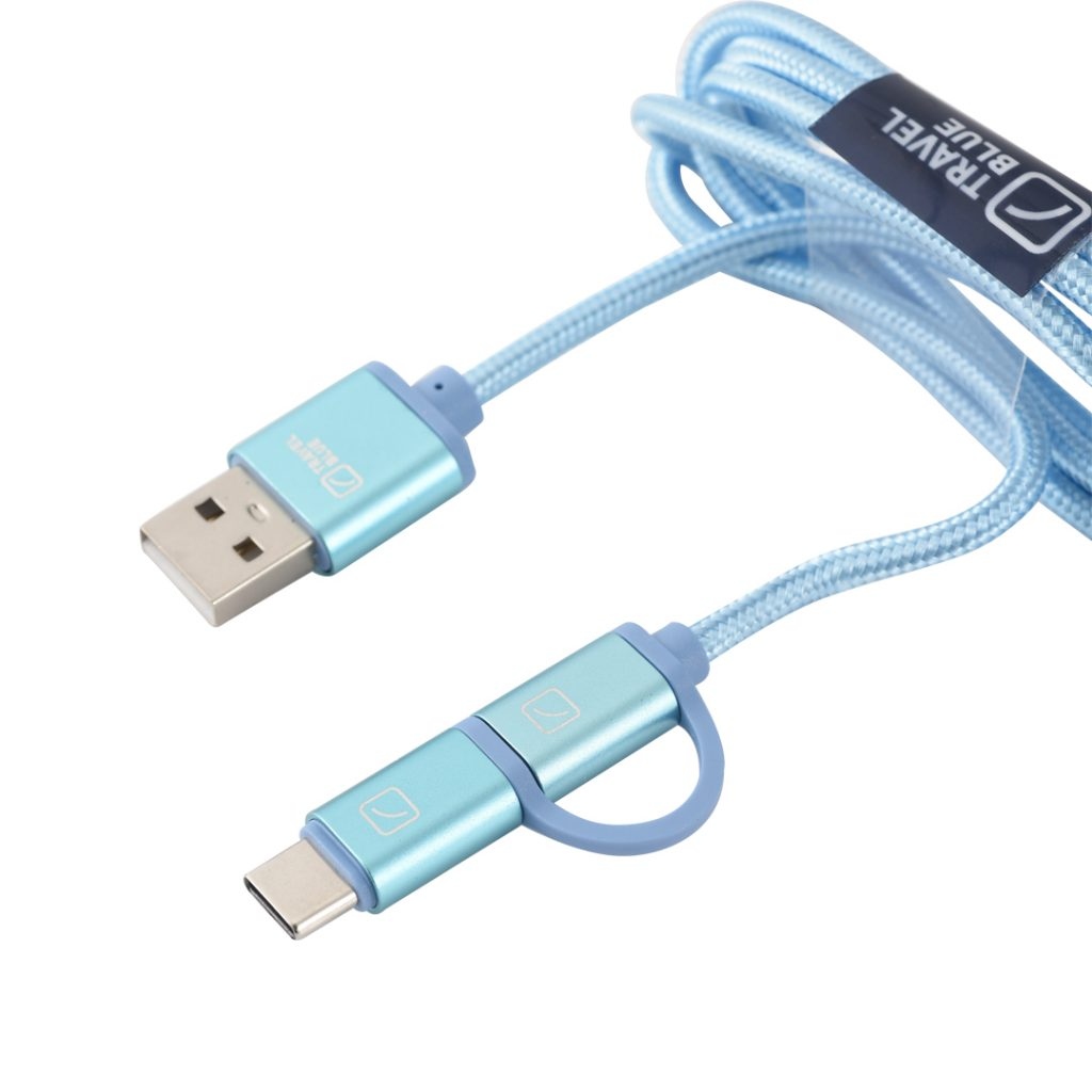 Cable USB 2 en 1, micro USB y tipo C 2 Cable USB 2 en 1, micro USB y tipo C - Imagen 2